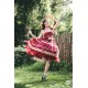 Yolanda Cranberry And Four-Leaf Clover Cardigan Skirt JSK and OP(Reservation/3 Colours/Full Payment Without Shipping)